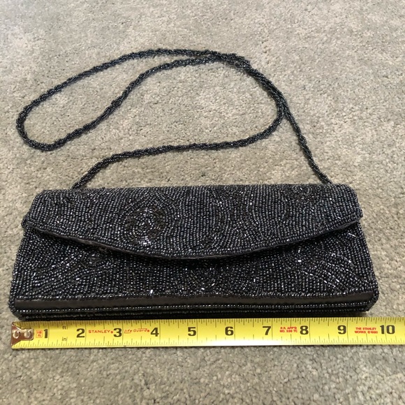 Beaded black bag - Picture 5 of 14